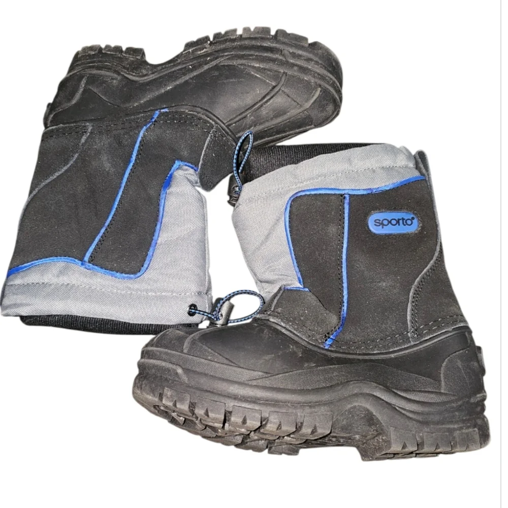 Sporto Black Snow Boots